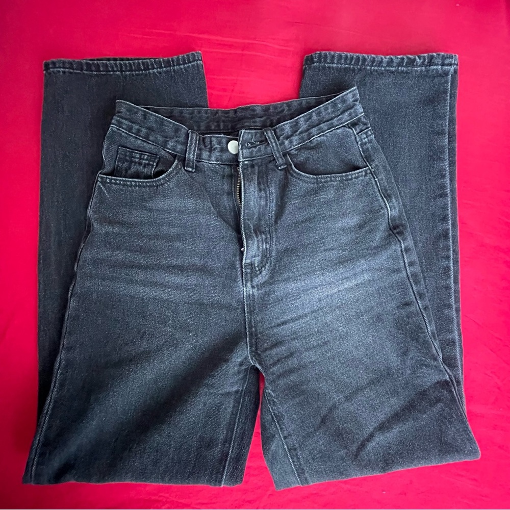 Cider High Rise Straight Leg Jeans Size XS - Picture 2 of 7